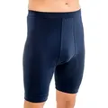 HERMKO Langer Boxer 3980 Herren knielanger Slip mit Eingriff, Schlüpfer mit hohem Leib blau D 9 = EU 3XL