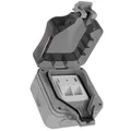 Outdoor Netzwerkdose Set, 2x Dose, 4x Keystone Cat 6a, 2x Outdoor Kabel Cat 6a 60m