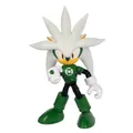 Sonic The Hedgehog DC x Sonic Silver als Green Lantern, 13 cm große Actionfigur, offiziell lizenziert von Jakks Pacific, hochbewegliches und detailliertes Design, Sammlerverpackung