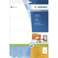 HERMA Premium - Permanent selbstklebende, matte laminierte Papieretiketten - weiß - 105 x 74 mm 80 Etikett(en) (10 Bogen x 8) (8645)