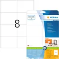 HERMA 8645 Universal Etiketten DIN A4 groß (105 x 74 mm, 10 Blatt, Papier, matt)