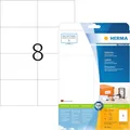 HERMA 8645 Versandetiketten, 10 Blatt, 105 x 74 mm, 8 pro A4 Bogen, 80 Stück, se