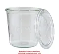 6 APS Weck-Glas mit Deckel, Sturz-Form, 290 ml, 6er Set