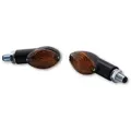 HIGHSIDER Smart Cateye Bulb Mini Blinker Körper Schwarz / Linse getönt (Paar), Vorne & Hinten, schwarz