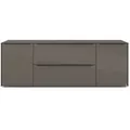set one by Musterring TV-Lowboard Reno Glas Grau Anthrazit