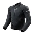 REBELHORN Vandal Mesh Motorradjacke Herren | Textil | Ellbogen und Schulterprotektoren Stufe 2 | Austauschbar Schulterschieber | Große Mesh Belüftungspaneele