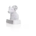2710 BW - Porzellanfigur Tierkreiszeichen Widder 10 cm, bisquit weiß