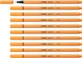 STABILO - Fineliner - point 88-10er Pack - papaya