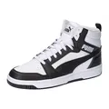 PUMA Unisex Rebound V6 Turnschuhe, Puma White Puma Black Shadow Gray Puma White, 38 EU