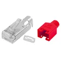 RJ45 Stecker Netzwerkstecker 10 Stück Hirose TM11 rot Crimpstecker AWG 26-27
