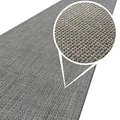 ANRO Läufer In-/Outdoor Teppich wasserfest Balkon Teppich auch für Balkon und Terasse Flur Bodenmatte wetterfest Grau Abwaschbar 120 x 50cm