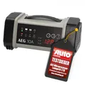 AEG Mikroprozessor Batterieladegerät LT 10, 10A für 12/24V Autobatterien, 9-stufig, Power Supply, intelligente Ladefunktion, automatischer Termperaturausgleich, Schwarz/Grau