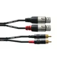 Cordial CFU 1.5 FC Audiokabel XLR f-Cinch 1,5 m Rean Stecker