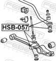 Für FEBEST HSB-057 FRONT STABILIZER BAR LINK BUSH D8