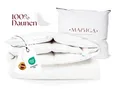 MAXIGA Winter Daunendecke 155x220 – 100% Gänsedaunen, extra warm 2000g, atmungsaktiv & waschbar,  , Allergikerfreundlich