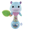 VTech Baby - Babys Hippo-Rassel – Mit bunten Farben, verschiedenen Materialien und rasselnden Geräuschen – Sensorisches Spielzeug zur Förderung der Motorik – Für Babys von 3-24 Monaten