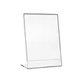 HMF 46932 Acryl Tischaufsteller schräg | DIN A5 Hochformat | Glasklar