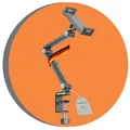 PureMounts® Tablet Tisch-Halterung, 4.7" bis 12.9" Tablets, 360° drehbar, bis zu 1kg Tragkraft, Silikonpolster, schwarz