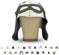 LoWell® Saunahut - Filzhut für Damen und Herren inkl. Sauna-Ratgeber - Ideales Sauna Zubehör für ein einzigartiges Wellness Erlebnis - Motiv Pilot - Saunamütze Saunakappe