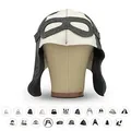 LoWell® Saunahut für Damen und Herren – Hut aus 100% Wollfilz inkl. Sauna-Ratgeber – ideales Sauna Zubehör für Wellness & Entspannung – Pilot Design