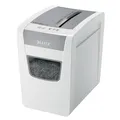 Leitz IQ Aktenvernichter Office S Slim, schlankes Format, 14-12 Blatt Kapazität (70-80 g/m²), TÜV+GS zertifiziert, Partikelschnitt, Sicherheitsstufe P4, Besonders leise, 23L Behälter, Weiß, 80980000