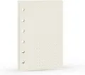 Harphia A7 Dotted Design Planner Refill 6 Holes Notebook Binder Refills, A7 Dot