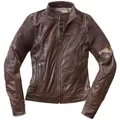 Black-Cafe London Motorradjacke Amol Damen Motorrad Lederjacke braun S