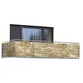 Maximex Balkonsichtschutz "Mauer ", Polyethylen/Polyamid, HxL: 85 x 500 cm - bunt