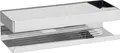 WENKO Badregal Turbo-Loc® Genova, Wandregal aus hochwertigem Edelstahl, Befestigen ohne Bohren
