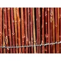 Weidenmatte 80 x 300 cm Sichtschutz Sichtschutzmatte Weidenzaunmatte - Braun