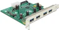 Delock USB 3.0 PCI Express Karte zu 4 x extern Typ-A (89323)