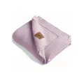 Babydecke Baby Strickdecke, Babydecke, %100 Bio Baumwolle, 80x100cm, Lavendel, Little Dedi