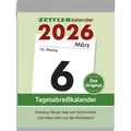 Zettler Tagesabreißkalender XL 2026 8x11cm 1 Tag/Seite Sudoku Rezepte Rätsel FSC