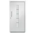 vidaXL Haustür Haustür Aluminium und PVC Weiß 100x210 cm (1-St)