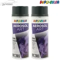 2x DUPLI COLOR Aerosol Art Sprühlack RAL 7016 Anthrazit Grau glänzend 400ml