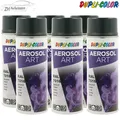 6x DUPLI COLOR Aerosol Art Sprühlack RAL 7016 Anthrazit Grau glänzend 400ml