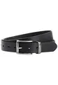camel active Herren Gürtel aus hochwertigem Leder Schwarz, menswear-S