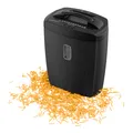 GENIE 580 Aktenvernichter 10 Blatt Partikelschnitt und CD Vernichtung schwarz
