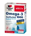 ✅ Omega-3 Seefischöl 1000 Doppelherz für eine herzgesunde Ernährung, 80 Kapseln✅