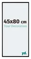 Your Decoration - Bilderrahmen 45x80 cm - Schwarz Matt - Bilderrahmen aus Kunststoff mit Acrylglas - Antireflex - 45x80 Rahmen - Evry