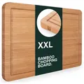 Blumtal Schneidebrett, Braun, Holz, Echtholz,Bambus, Rechteckig, 45x30 cm, Lfgb, geschmacksneutral, Küchenzubehör, Schneidebretter