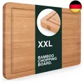Blumtal Schneidebrett aus 100% Bambus - 2cm dickes Holzbrett antibakterielle  NE