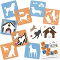 Zeichnungsschablonen für Kinder // 8 Stück // HUNDE
