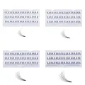 Kurtzy (4 Stk) Extension Cils Kit Faux Individuel - 8, 10, 12, 14mm Wimpernverlängerung – Premium Wimpern Verlängerungsset Lang & Kurz für Curl, Extensions, Wimpern Volumen – Natürlich & Dramatisch