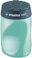 STABILO - Ergonomischer Dosen-Spitzer für Rechtshänder - EASYsharpener - 3 in 1 - petrol