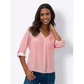heine Klassische Bluse Streifenbluse rot 44