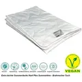 Bach's Bettenwelt Sommerbettdecke Preishit Hanf Xclusive extra leichte Sommerdecke, Füllung: 70% feinste Hanffaser 30% Baumwolle, Hergestellt in Deutschland weiß 155 cm x 220 cm