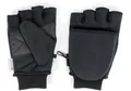 Origin Outdoors Klappfäustlinge, Thinsulate Isolierung, freie Fingerspitzen, Gr. XL, schwarz