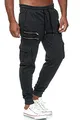 Redbridge Herren Cargo Jogginghose Jogger Hose Trainingshose Double Zip M4246 Anthrazit S