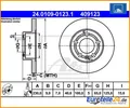 2 St. Bremsscheibe ATE 24.0109-0123.1 für VW Polo Bora Skoda